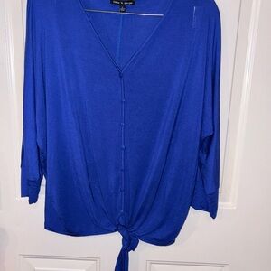 Cable & Gauge Royal Blue Button-Down Shirt